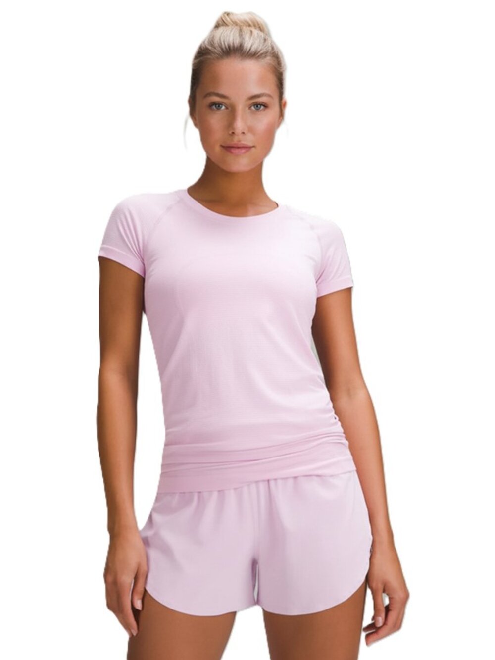 NWT LULULEMON Swiftly Short Sleeve Hip Length Vita Pink Size 4 6 8 10 $68 Retail